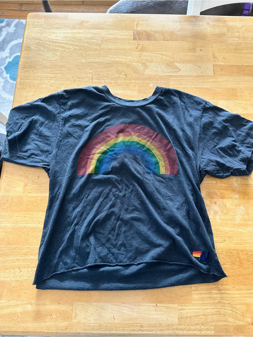 Aviator Nation crop tee medium